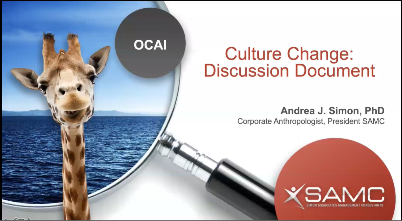 Culture Change A Discussion Document
