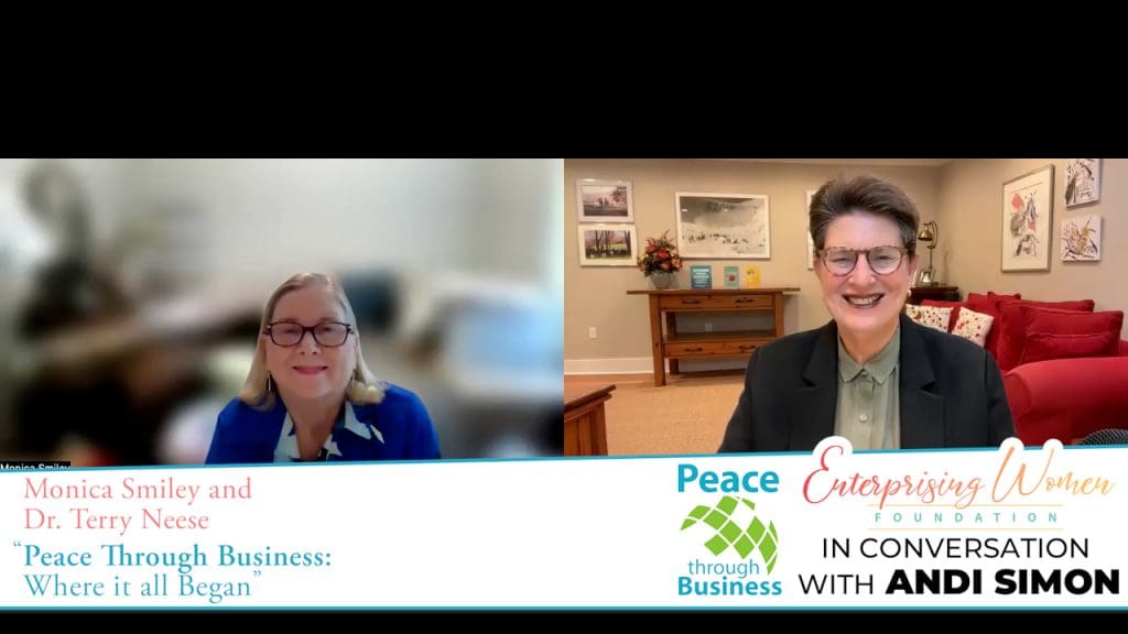 Moionca Smiley and Andi Simon for the Peace Through Business Podcast