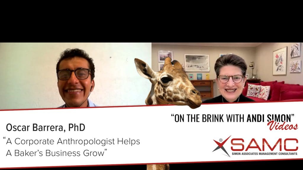 Oscar Barrera and Andi Simon at On the Brink with Andi Simon podcast