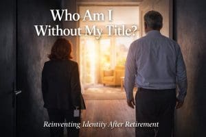 Retired couple reflecting on life transition and emotional impact of retirement